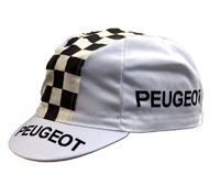 Radlercap Peugeot Cap Kappe weiß